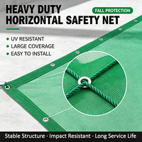 Filet de sécurité horizontal de haute qualité pour la protection contre les chutes, vente en gros directe usine, 100% HDPE vierge + moulage UV, découpe pour la construction
