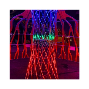 Paysage extérieur interactif moderne lumières LED jeu de batterie électronique coloré avec décoration d'arbre produit de divertissement sportif - Product Image 4