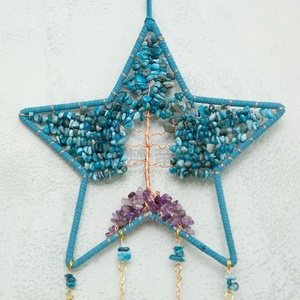 2025 nouvelle <span class=keywords><strong>pierre</strong></span> de cristal d'agate naturelle capteur de rêves haut de gamme arbre vie carillon éolien suspendu décoration <span class=keywords><strong>pierre</strong></span> précieuse pour chambre luxueuse - Product Image 3