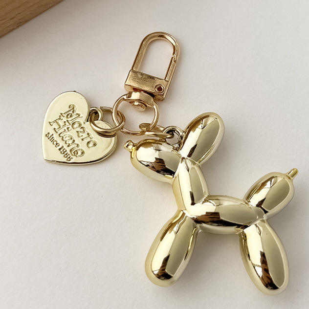 Golden puppy + golden heart/door buckle - no packaging