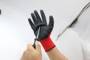 Hombres Industrial Grip Heavy Duty Seguridad Mano Látex Venta al por mayor Construcción Goma Jardín Guantes y equipo de protección Guantes DE TRABAJO - Product Image 5