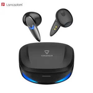 Grosir telinga tunas bluetooth 5.1-Langsdom TG73 Pro Earbud TWS Nirkabel, Headset Gamming Dalam Telinga Bluetooth 5.1 Kualitas Tinggi