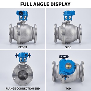 Válvula de bola de acero fundido de grado industrial con certificación CE ISO9001, conexión de brida de 14 pulgadas, vástago fijo y cuerpo CF8 - Product Image 4