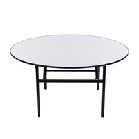 Vente directe d'usine, table pliante pour hôtel, plateau en PVC MDF, table de banquet moderne minimaliste pour mariage, location de restaurants