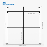 YIJIALE porte-manteau en métal porte-vêtements porte-vêtements pour magasins