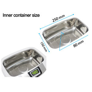 Limpiador Ultrasónico Dental Digital Codyson con Cestas para Joyería, Relojes y Uso Dental, 2.5L, con Calentamiento, para Limpieza de Vegetales - Product Image 5