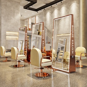 New Design Salon <b>Mirror</b> Station | Modern Styling Furniture | Wholesale Barber Chairs & <b>Makeup</b> <b>Mirrors</b> for Home Hotel Barber - Product Image 2
