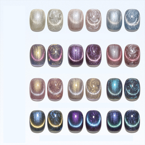 Ailanuo 15มล. 12สีออโรร่าเกลียวตาแมวเหมาะสำหรับ DIY ผู้จำหน่ายกาวทาเล็บ - Product Image 3