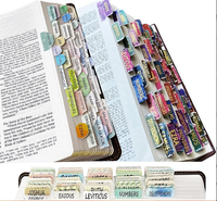 1 Feuille de 30 autocollants adhésifs durables en cuivre pour index de Bible, onglets de livre, fournitures et accessoires de journalisation et d'étude biblique laminés
