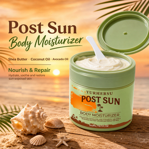 Crème hydratante pour le corps après-soleil en gros, au <span class=keywords><strong>beurre</strong></span> de karité, huile de coco et huile d'avocat, nourrissante, non grasse, légère, 300 ml - Product Image 4
