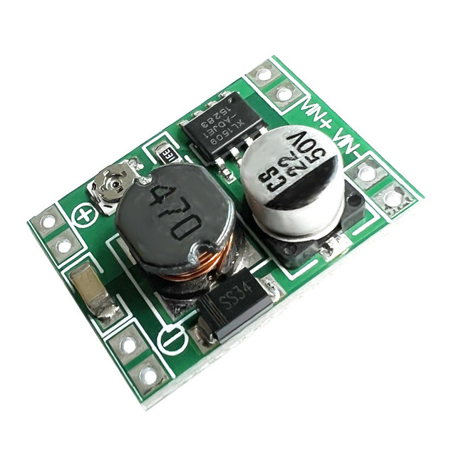 mini upgraded XL1509 step-down module has an adjustable input of 5V-40V to 1.2-35V / 5V-12V step-down board