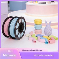 Filament d'imprimante 3D PLA Macaron couleur unie 1,75 mm en stock, vente en gros pour imprimantes FDM et projets créatifs