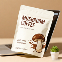 Marque privée Café instantané aux champignons Café 10 en 1 Sac de Chine Champignon Café en poudre