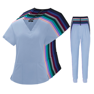 2025 cómodo conjunto de traje para correr para mujer, colección de ropa de Hospital Dental, trajes de enfermera de tela tejida - Product Image 3