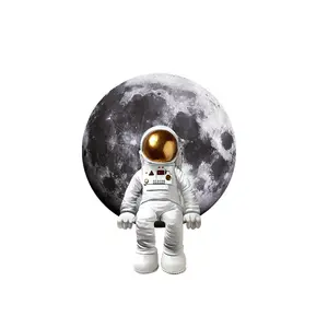 JZ Kids Room Decoration Led Pictures 3D Astronaut Led Light Painting Illuminated Wall Art Painting