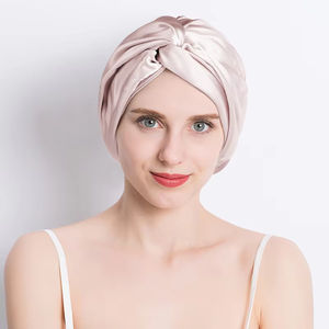 2025 Offre Spéciale vente en gros 100% soie Satin Bonnet couverture de cheveux bonnet de sommeil logo personnalisé Bonnets et enveloppes en soie - Product Image 1