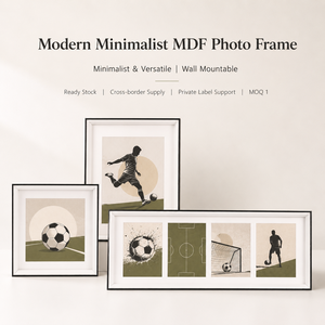 Marco de Fotos de Madera MDF, Marco de Fotos Personalizado Negro <span class=keywords><strong>para</strong></span> Mesa o Pared, <span class=keywords><strong>para</strong></span> Decoración del Hogar, Sala de Estar - Product Image 1