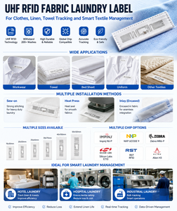 ป้ายผ้า RFID UHF แบบกำหนดเองสำหรับติดตามเสื้อผ้า ผ้าลินิน ผ้าขนหนู และการจัดการสิ่งทออัจฉริยะ - Product Image 3