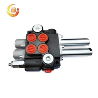 Vanne de commande directionnelle monobloc Junbao série P40 40L-Min à commande électrique bidirectionnelle avec câble de commande à distance pour tracteur et chargeur