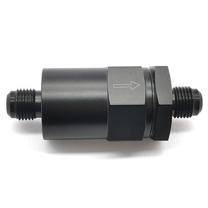 Filtre à carburant en ligne 6AN anti-retour 30 microns en aluminium billette compatible avec le système de carburant E85 essence EFI carburateur - Product Image 6