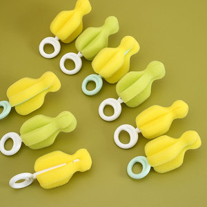 Juego de esponjas para limpieza de tetinas de biberones, 3 uds., anillo de esponja suave para accesorios de biberones infantiles - Product Image 4
