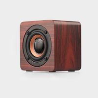 Mini-enceinte Bluetooth portable vintage à texture bois, audio de bureau, cadeau idéal, vente en gros