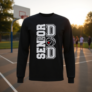 Camiseta de manga larga de baloncesto para papá de un graduado de 2025 - Product Image 3