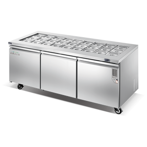 酒店餐厅商用不锈钢厨房制冷设备沙拉工作台冰箱 - Product Image 1