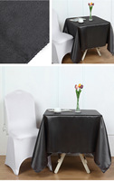 Nappe en polyester tissée, résistante aux plis, lavable, anti-taches et imperméable pour tables à manger, buffets, fêtes et camping