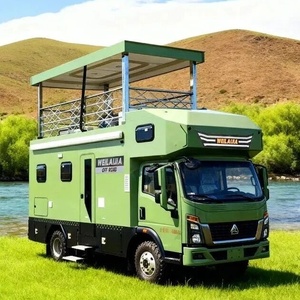 Autocaravana de Techo Elevado con Apertura Lateral de la Compañía Shagang. Se Puede Elevar y Se Puede Usar como Cama para Cuatro Personas. - Product Image 1