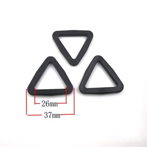 Accesorios para bolsas de plástico con hebilla triangular, color negro, duradero, resistente al desgaste, para mochilas, conectores, número de pieza 5031 - Product Image 2