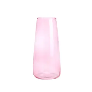 Розовый конусная цветная Настольная Ваза стеклянная ваза для украшения дома
