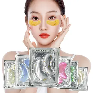24K Golden Collagen Eye Pads Gel Masker Mata untuk Perawatan Mata Bengkak Anti Penuaan Menghilangkan Kantung Hidrasi Dalam