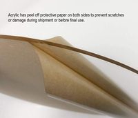 Disque acrylique transparent découpé au laser, bord lisse, épaisseur 3/16 pouce (4,5 mm), diamètre 20 pouces, fabriqué en Chine pour usage général