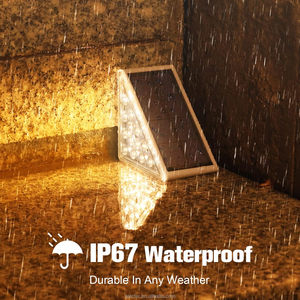 6‑Pack Solar Stair <b>Lights</b>, IP67 Waterproof LED Solar <b>Step</b> <b>Lights</b> Outdoor, 3000K Warm White Decorative Outdoor <b>Lights</b> for Garden - Product Image 6