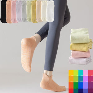Bulk <b>Socks</b> Yoga <b>Socks</b> Women <b>Grip</b> <b>Socks</b> Non Slip Pilates <b>Socks</b> Ankle Custom Logo Low Cut Cotton Spandex Polyester - Product Image 5