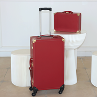 Ensemble de bagages de voyage unisexe en cuir PU de luxe personnalisé, multifonctionnel, léger, design tendance avec serrure numérique rotative