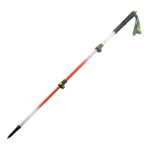 Bastones de Trekking de Aluminio con Degradado Naranja, Bastones de Senderismo Ajustables de 3 Secciones con Bloqueo Verde y Empuñadura de EVA para Excursiones al Aire Libre - Product Image 1