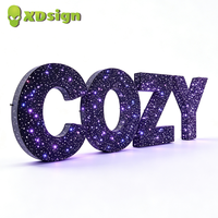 Lettres lumineuses LED personnalisées XDsign Premium, enseigne 3D ciel étoilé, certifiée CE, éclairage publicitaire extérieur, signalisation directionnelle pour voiture