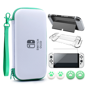 For New <strong>Switch</strong> Oled Accessories Video <strong>Game</strong> Player <strong>Cases</strong> Carrying <strong>Case</strong> Handheld Storage Bag 7 in 1 Bundle - Product Image 2