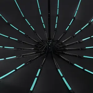 Parapluie automatique pliant coupe-vent fort 192 boucle de quille parapluie parasol hommes parapluie pluie grand Parasol pour femmes - Product Image 6