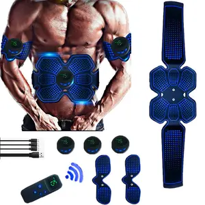 USB Wireless Stimulator muscolo addominale ABS Trainer Body Toning Fitness EMS Electric Muscle Toner cintura per massaggio dimagrante