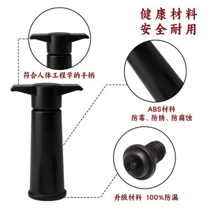 Wein-Frischhalte-Vakuumverschluss und Pumpenset mit ASABS Silikonmodell - Product Image 3
