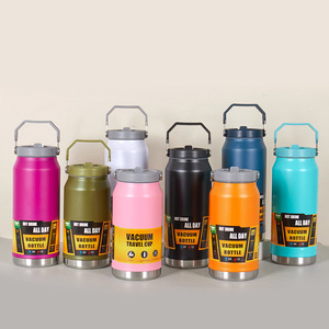 Termo de fábrica, cubo de hielo, <span class=keywords><strong>1000ml</strong></span>, 1200ml, 1600ml, frascos de acero inoxidable, juego de tazas al vacío para Yerba Mate, vaso, taza de viaje, botella de agua - Product Image 2