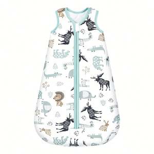 Sleeveless Baby Autumn Winter Sleeping Bag 6-18 Months Wearable <b>Blanket</b> for Newborn Infant <b>Toddler</b> - Product Image 6