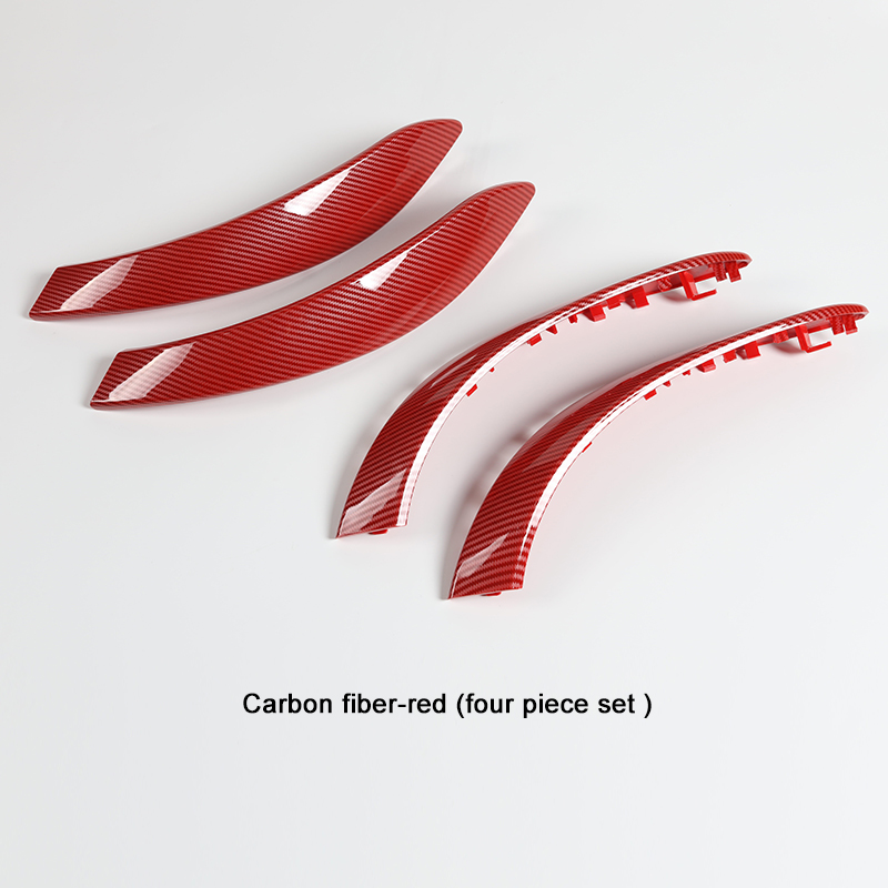 4 Pcs Carbon Pattern Red
