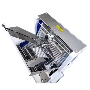 Machine à trancher le pain électrique 31 pièces, coupe-feuilles de pain commercial, épaisseur réglable, trancheuse à pain pour boulangerie - Product Image 4
