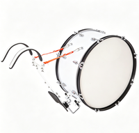 Hot Sale Professional Custom Size Double Layer Adjustable Metal Marching Bass Drum with Backframe Accessories