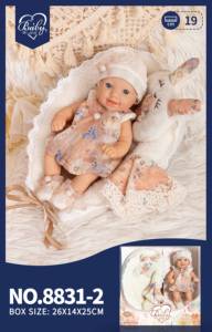 Muñecas <span class=keywords><strong>de</strong></span> <span class=keywords><strong>Silicona</strong></span> Reborn Realistas <span class=keywords><strong>de</strong></span> 19 cm a Precio Económico, con Cesta para Dormir, Manta y Almohada - Product Image 3