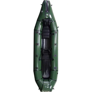 Usine 420D 2 personnes léger bon marché TPU PVC auto-bail gonflable Packraft fabricant